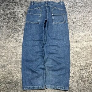 Vintage 90s Results Jeans Mens 34x32 Blue Denim Streetwear Hip-Hop Skater